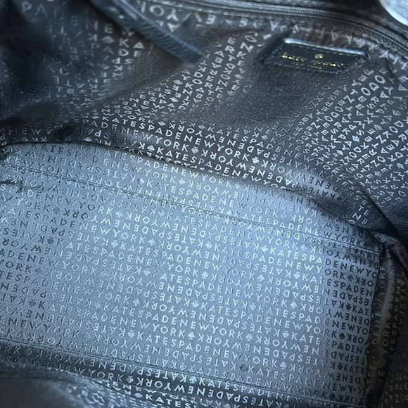 KATE SPADE | Black Leather Tote Purse - Picture 7 of 10